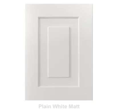 18mm Vinyl Door/Drawer Front - Plain White Matt