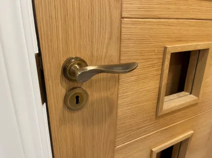 Achilles Bronze Lever on Rose Door Handles Fortessa