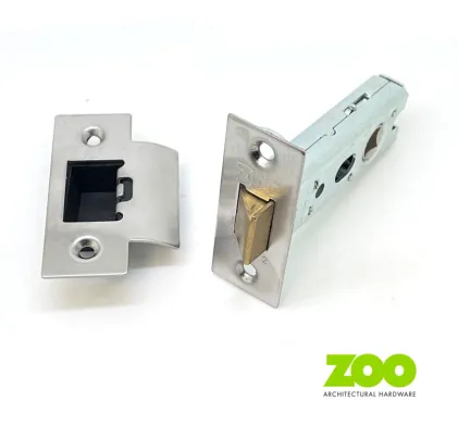 76mm Heavy Duty Tubular Mortice Latch (3") Satin Stainless Steel