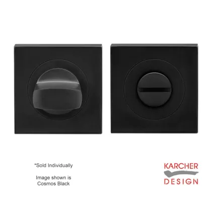 Square Karcher Bathroom Turn & Release Cosmos Black
