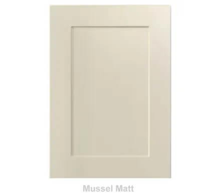 18mm Vinyl Door/Drawer Front - Mussel Matt