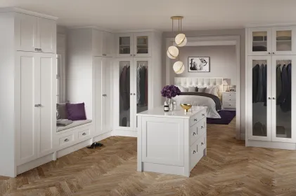 Bastille Legno White Grey 5 Piece MTM Door - Bedroom