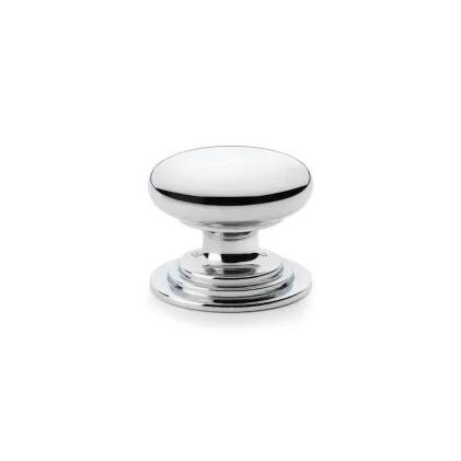 38mm Alexander and Wilks Waltz Cupboard Knob - Polished Chrome