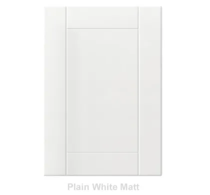 18mm Vinyl Door/Drawer Front - Plain White Matt