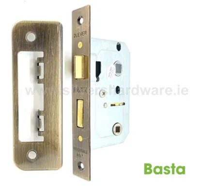 Basta Bathroom Lock 63mm (2 &frac12;") Antique Bronze