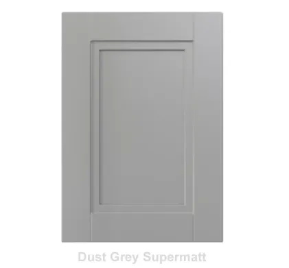 18mm Vinyl Door/Drawer Front - Dust Grey Supermatt