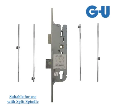 GU SPLIT SPINDLE 4 Roller Lock 92mm-Hole Centres Multipoint Lock