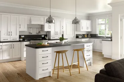 Buckingham / White Ash 5 Piece Stock Door