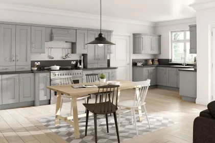 Buckingham / Dust Grey Ash 5 Piece Stock Door