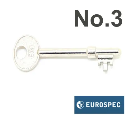 No.3 EuroSpec 2 Lever Sashlock Key - Spare Keys for E&S Locks