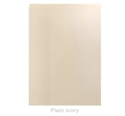 22mm Handless Vinyl Door/Drawer Front - Plain Ivory