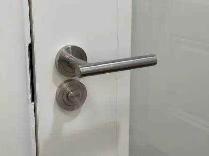 Manhattan Lever on Rose Door Handles - Karcher SSS