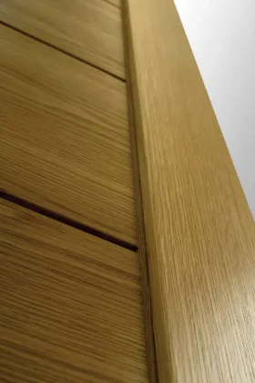5 Panel Lacquered Shaker Style Door White Oak