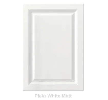 18mm Vinyl Door/Drawer Front - Plain White Matt