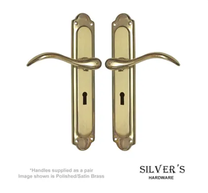 Cara Lever on Long Backplate Door Handles