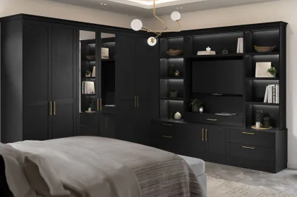 Legno Black Harlem 5 Piece MTM Door - Bedroom