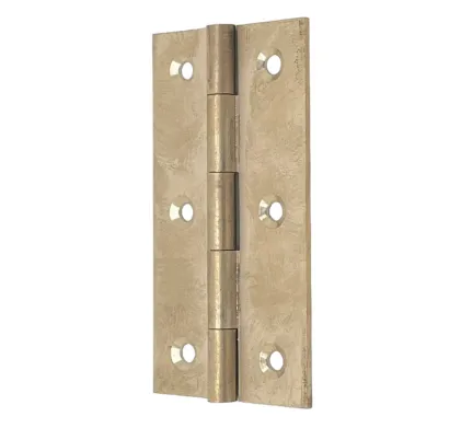 76mm x 41mm Solid Drawn Brass Butt Hinge, Self Colour