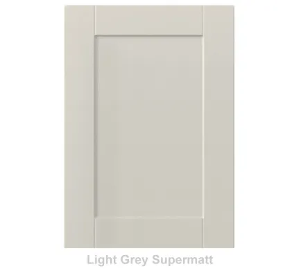 18mm Vinyl Door/Drawer Front - Light Grey Supermatt
