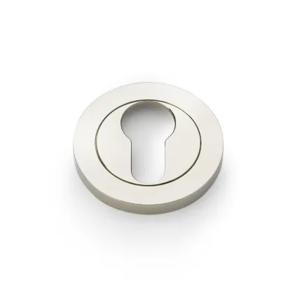 Alexander and Wilks Euro Profile Concealed Fix Escutcheon - Polished Nickel PVD