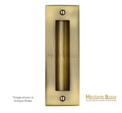 Heritage Brass Flush-Pull Handle 152mm x 51mm - Antique Brass