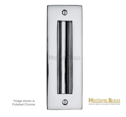 Heritage Brass Flush-Pull Handle 152mm x 51mm - Pol. Chrome