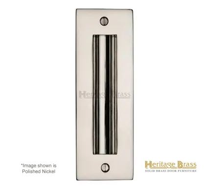 Heritage Brass Flush-Pull Handle 152mm x 51mm - Polished Nickel