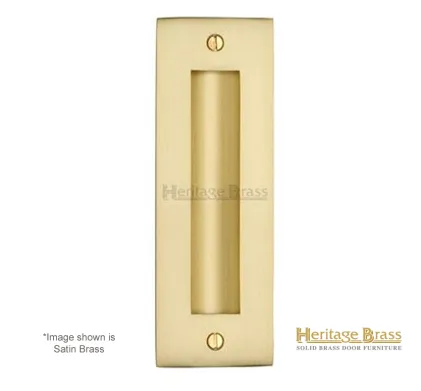Heritage Brass Flush-Pull Handle 152mm x 51mm - Satin Brass