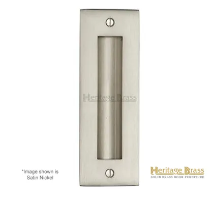 Heritage Brass Flush-Pull Handle 152mm x 51mm - Satin Nickel