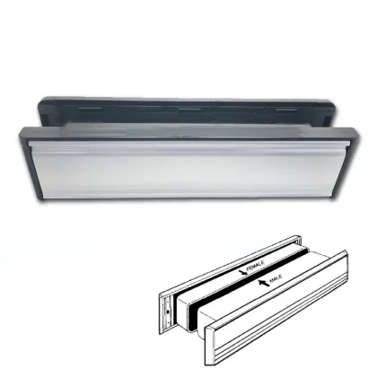 Small Aluminium Letterplate 265 X 70mm Silver Aluminium