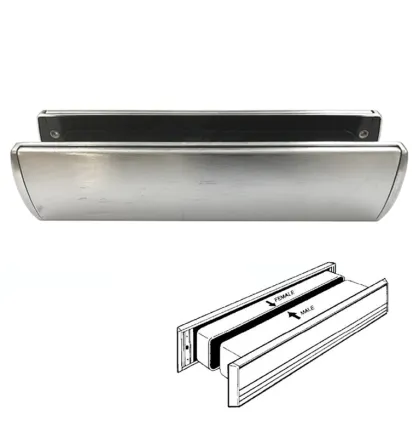 Supa Stainless Letterbox 310 X 76mm Satin Stainless Steel