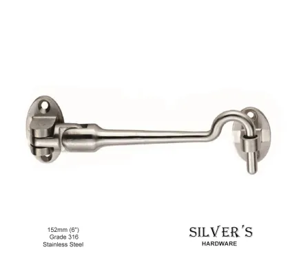 6" Steelworx Silent Pattern Cabin Hook (152mm)