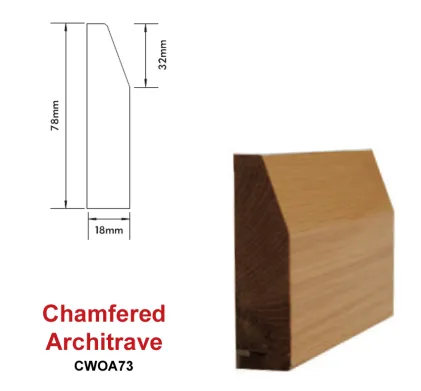 Chamfered Engineered Oak Architrave