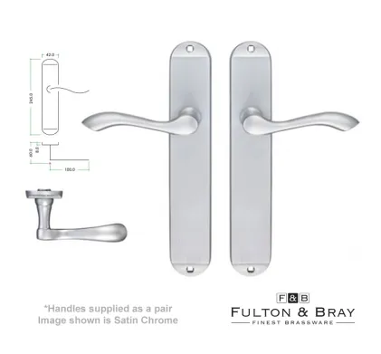 Arundel Long Lever on Latch Backplate Door-Handles
