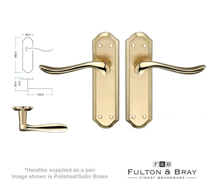 Lincoln Lever on Latch-Backplate Door-Handles