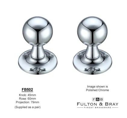 Small Ball Knob Mortice Door Knobs