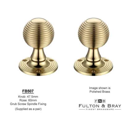 Screw Fix Ringed Mortice Knobs Zoo-Hardware