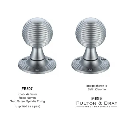 Screw-Fix Ringed Mortice Knobs Zoo-Hardware