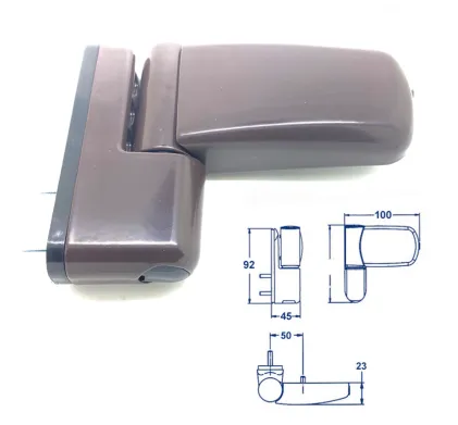 Mila iDeal Flag Hinge UPVC or Rebated Timber - Brown