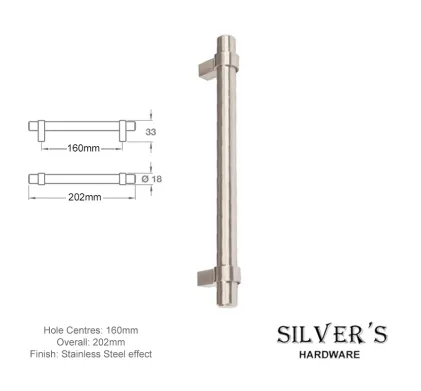 Pimlico Bar Cupboard Handle Stainless Steel - 192mm