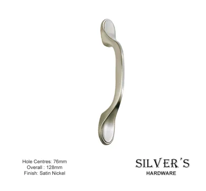 Shaker Style Handle 76mm Satin Nickel