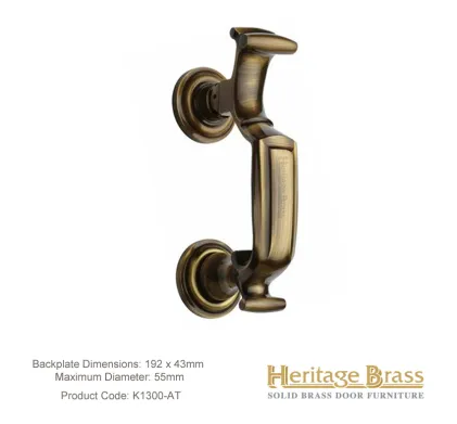 Heritage Brass Doctors Knocker Finish: Antique Brass