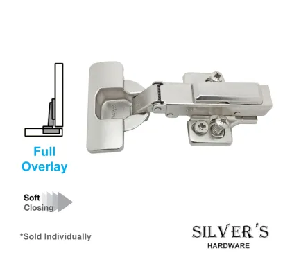 Pair of 110&deg; Kitchen Hinge Full Overlay Soft Close 35mm Cup