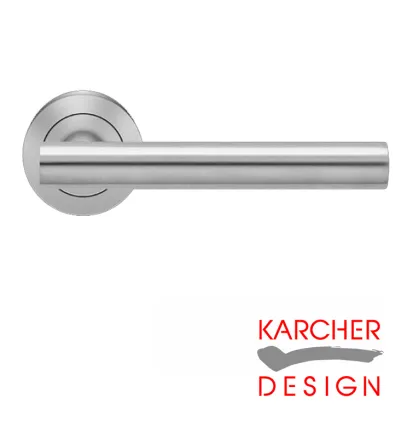 Manhattan Lever on Rose Door Handles - Karcher SSS