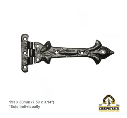 Kirkpatrick Antique Black Malleable Iron Hinge 1513