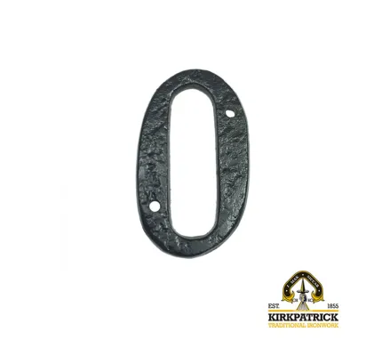 76mm Kirkpatrick Black Malleable Iron Numeral (3")