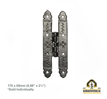 Kirkpatrick Antique Black Malleable Iron Hinge 619