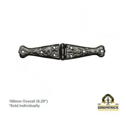 Kirkpatrick Antique Black Malleable Iron Strap Hinge 923