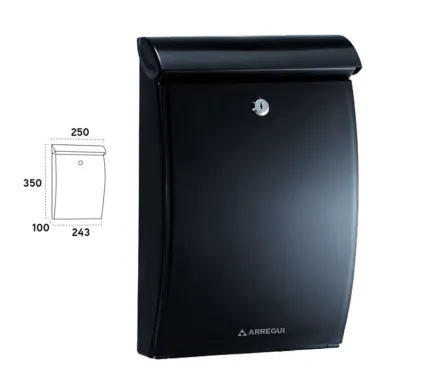 Mininova Plastic Letterbox - Black