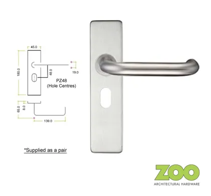 RTD Lever on Short Plate - Oval Profile PZ48