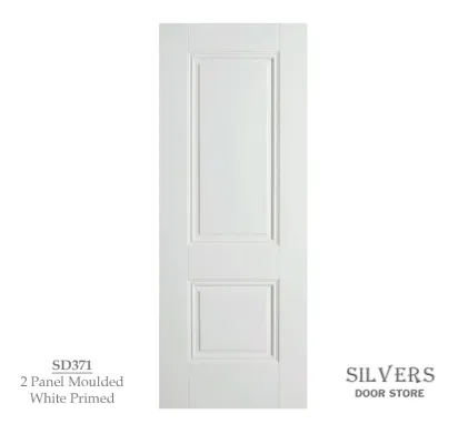 2 Panel Moulded White Primed Door